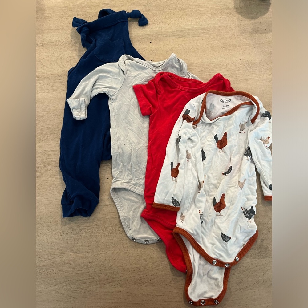 Kyte Baby Bodysuit and Overalls Bundle 3-18 months
